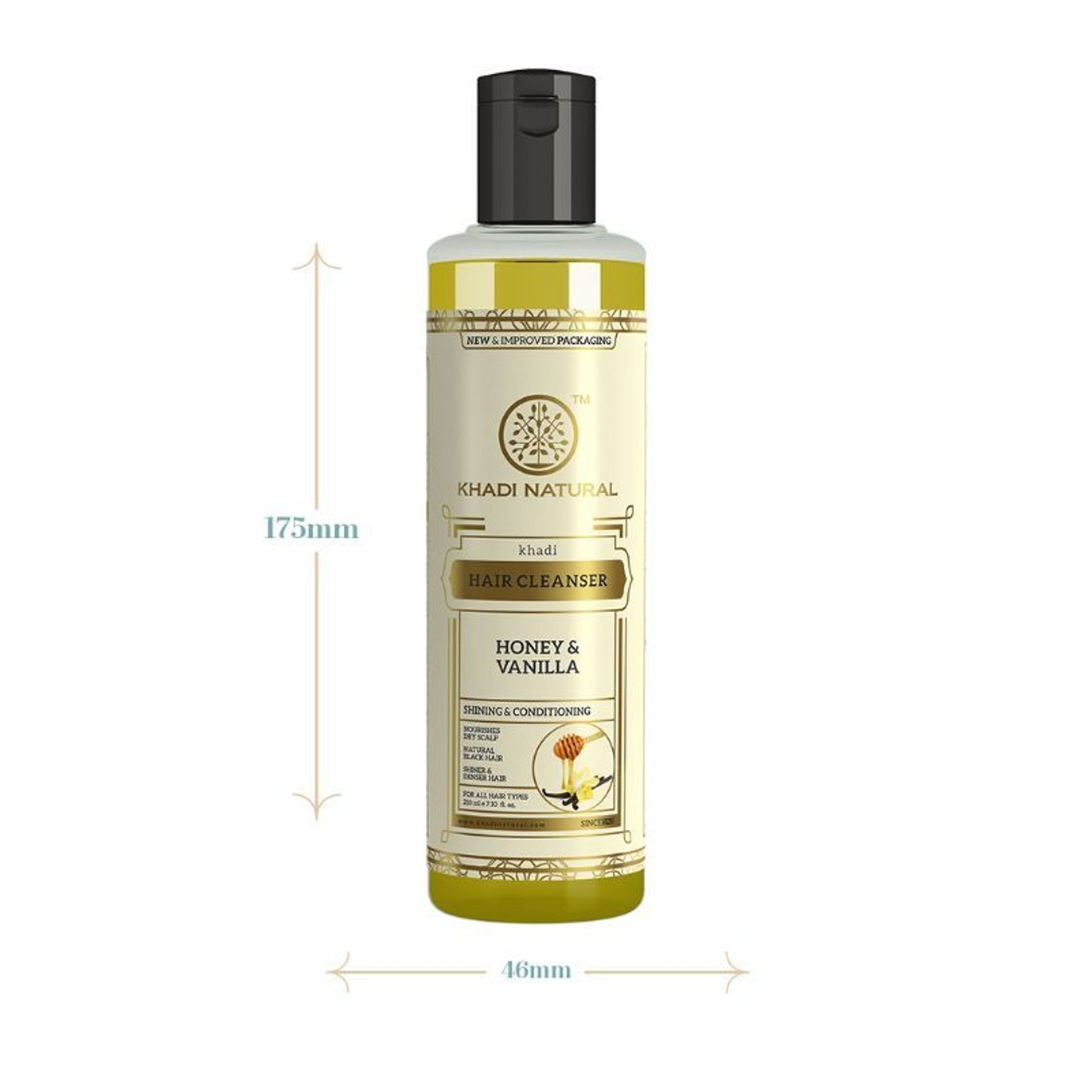 Khadi Natural Honey & Vanilla Hair Cleanser/Shampoo Nourishes Dry Scalp