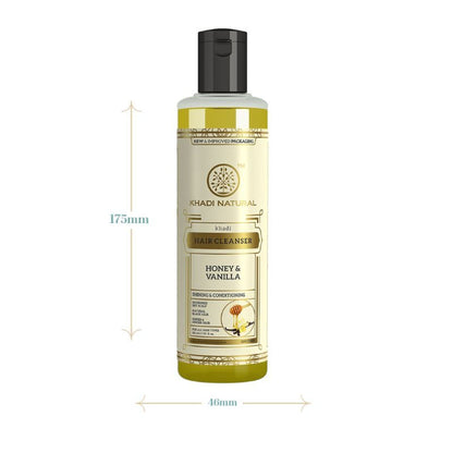 Khadi Natural Honey & Vanilla Hair Cleanser/Shampoo Nourishes Dry Scalp