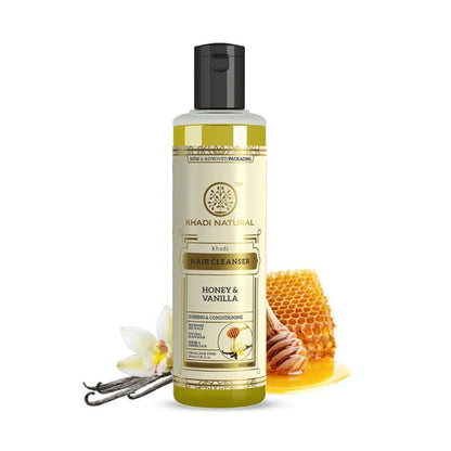 Khadi Natural Honey & Vanilla Hair Cleanser/Shampoo Nourishes Dry Scalp