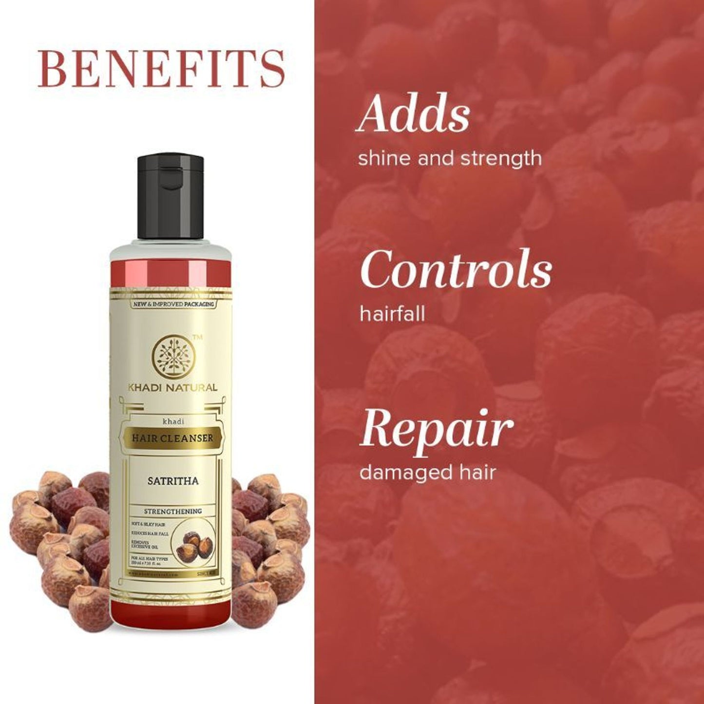 Khadi Natural Satritha Hair Cleanser/Shampoo Nourishes & Strengthen Hair