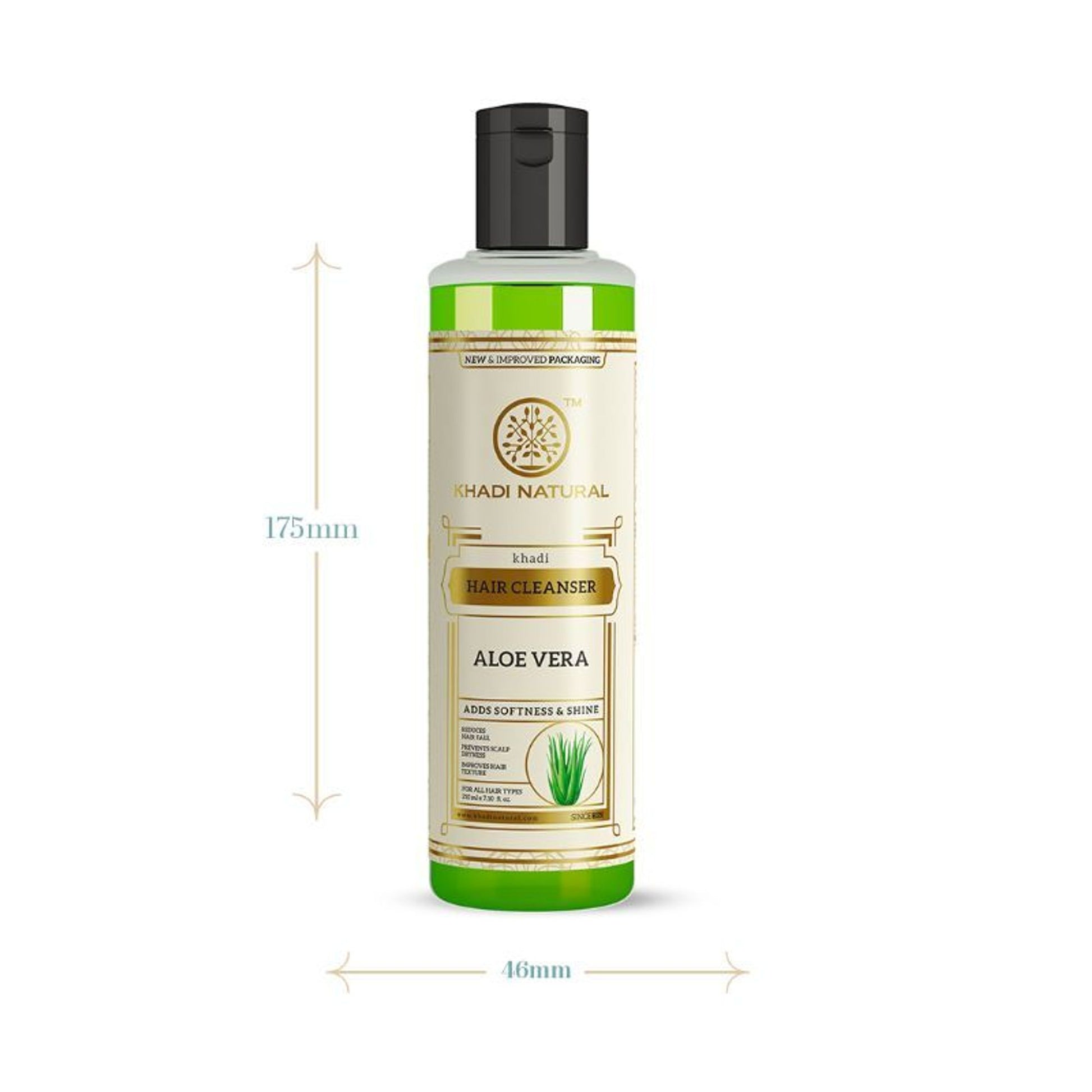 Khadi Natural Aloevera Hair Cleanser/Shampoo Repairs Dead Skin Cells
