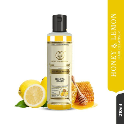 Khadi Natural Honey & Lemon Hair Cleanser (Shampoo) Reduce Dandruff