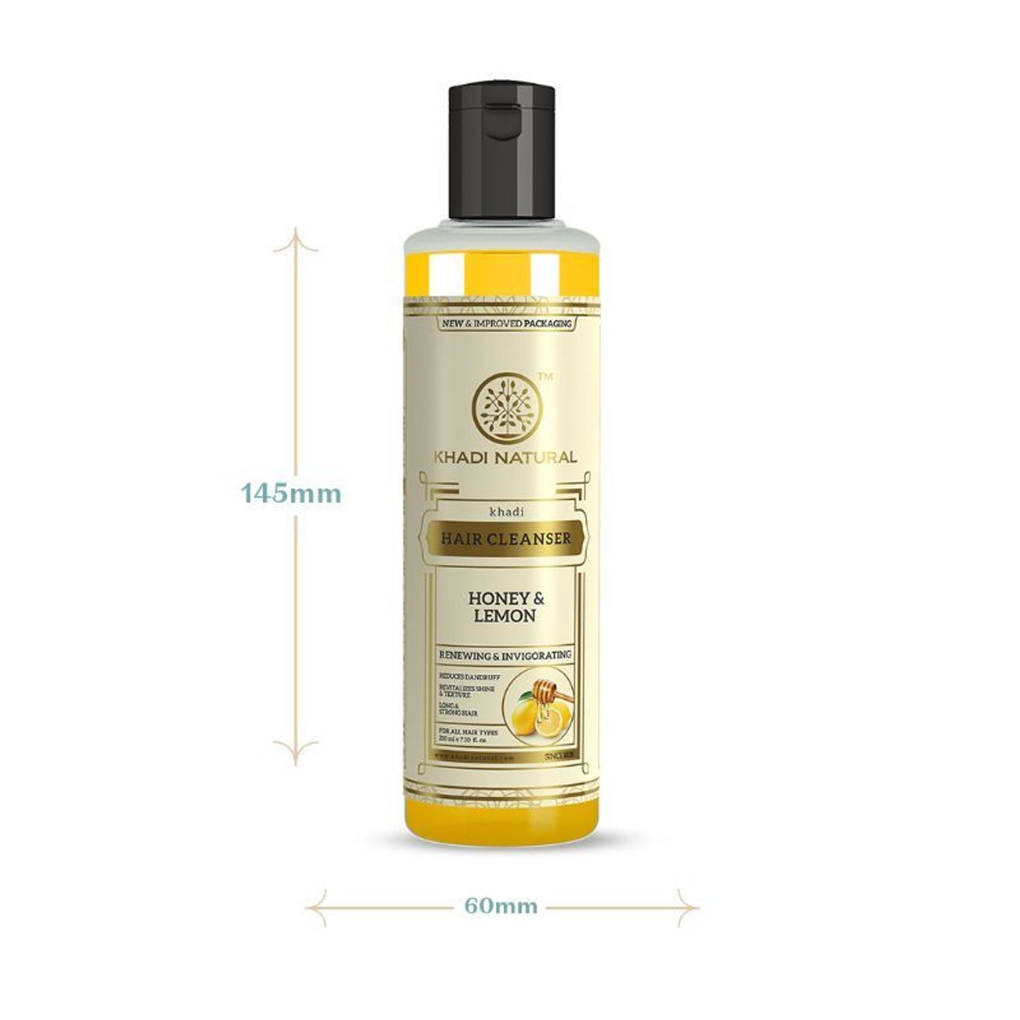 Khadi Natural Honey & Lemon Hair Cleanser (Shampoo) Reduce Dandruff