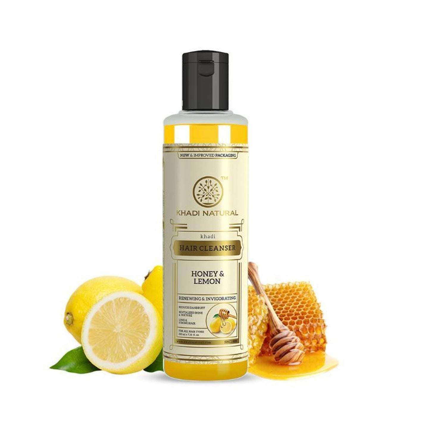 Khadi Natural Honey & Lemon Hair Cleanser (Shampoo) Reduce Dandruff