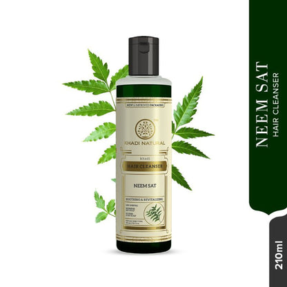 Khadi Natural Neem Sat Hair Cleanser (Shampoo) Nourishes Dry Scalp