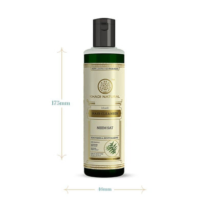 Khadi Natural Neem Sat Hair Cleanser (Shampoo) Nourishes Dry Scalp