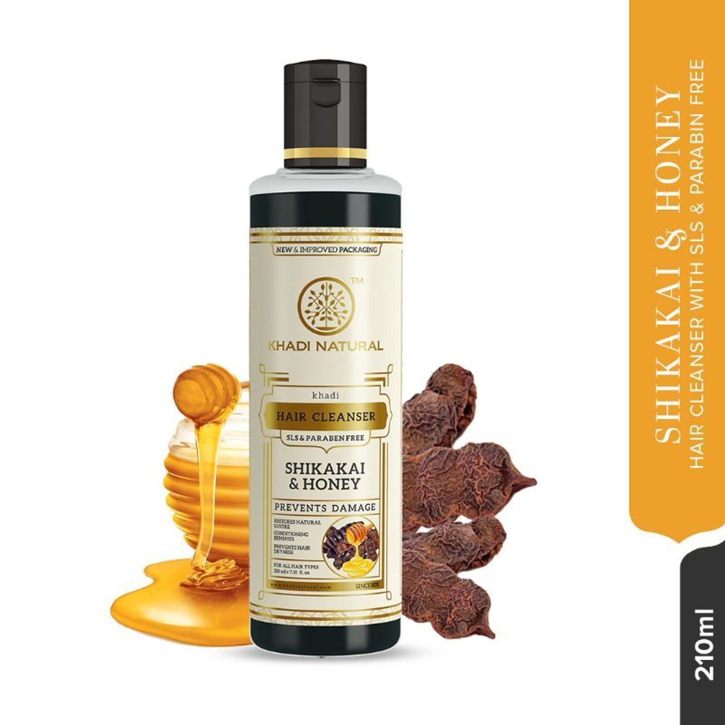 Khadi Natural Shikakai & Honey Hair Cleanser/Shampoo Stimulating Hair Growth