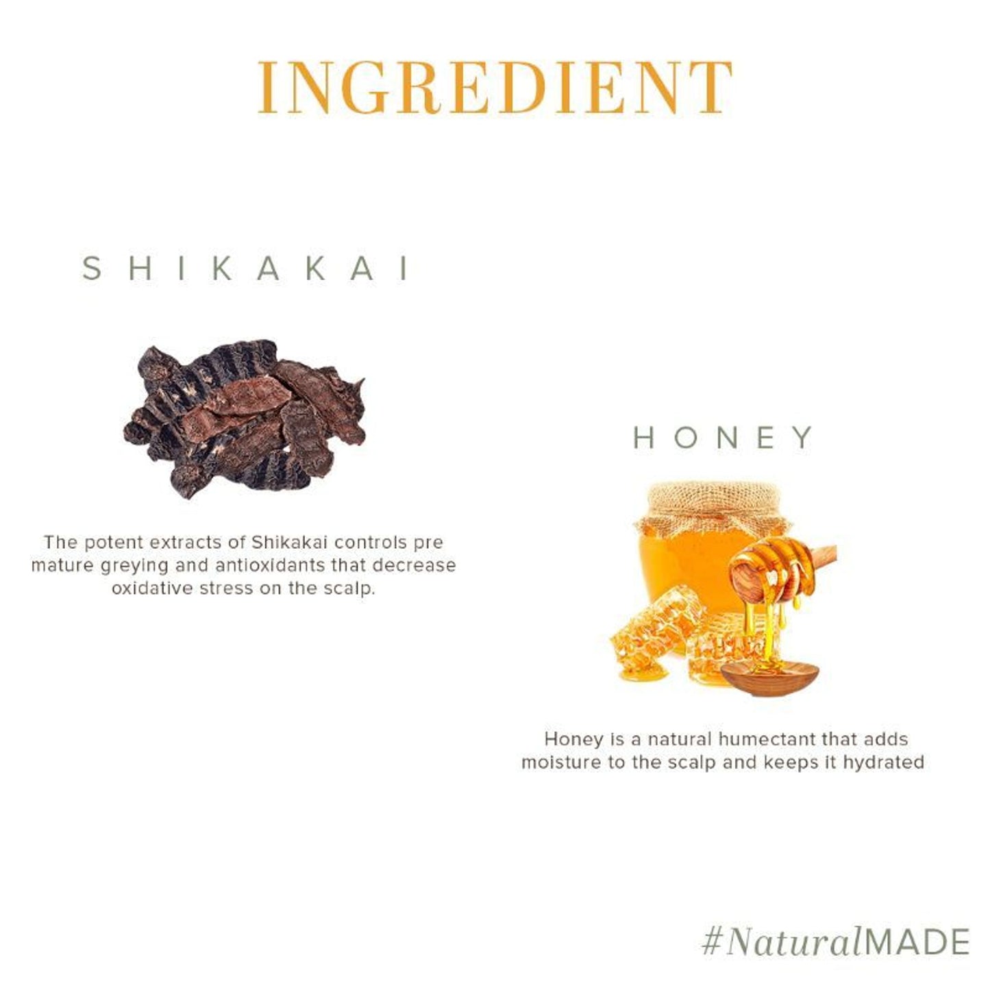 Khadi Natural Shikakai & Honey Hair Cleanser/Shampoo Stimulating Hair Growth