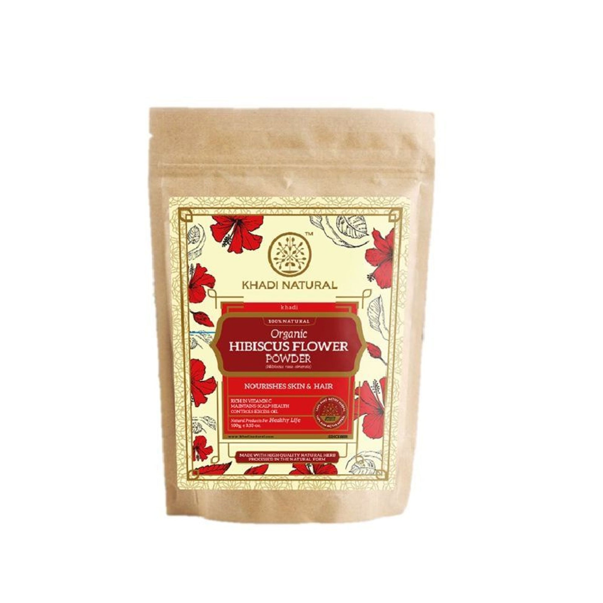 Khadi Natural Hibiscus Flower Organic Powder hair Condition