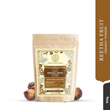 Khadi Natural Reetha Fruit Organic Powder Conditiner & Exfoliaator