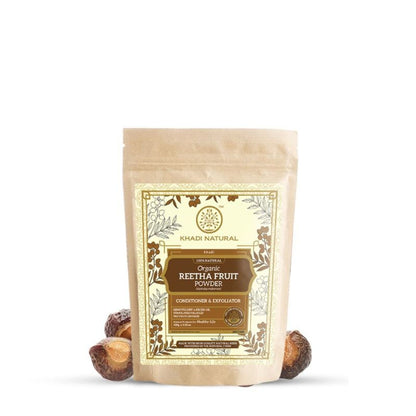 Khadi Natural Reetha Fruit Organic Powder Conditiner & Exfoliaator