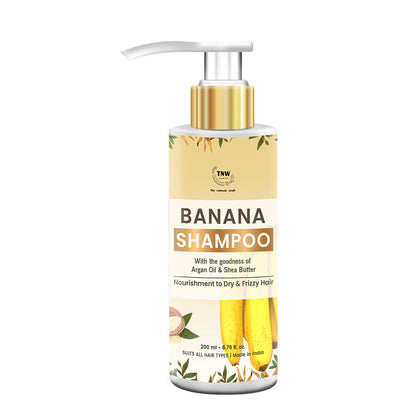 TNW The Natural Wash Banana Shampoo for Dry & Frizzy hair to Hydrate & Nourish the scalp