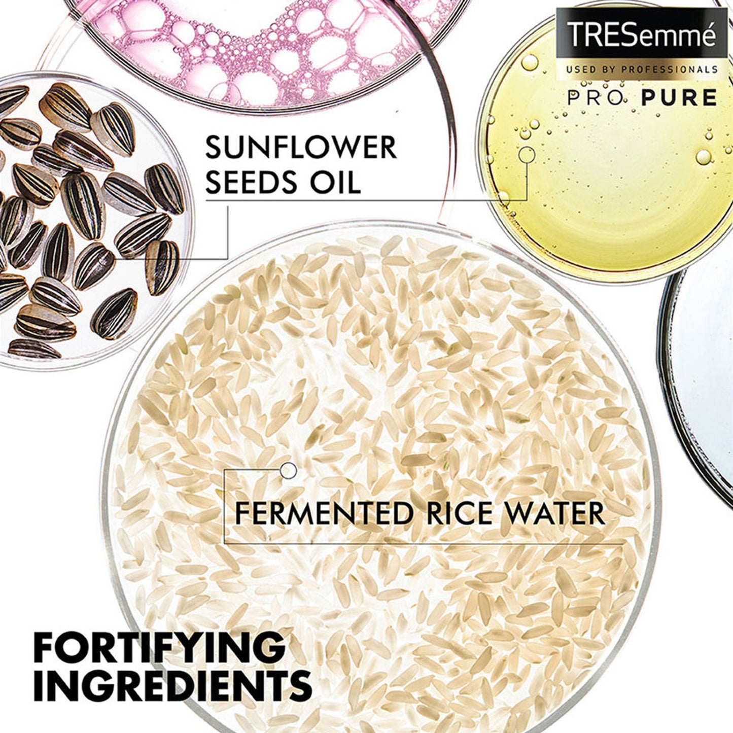 TRESemme Pro Pure Damage Recovery Shampoo with Fermented Rice Water Paraben & Sulphate Free