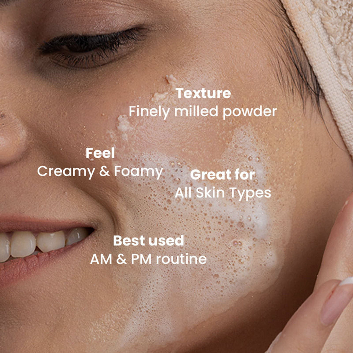Clayco Face Wash Powder With Azuki Beans, Koji Rice, Salicylic Acid & Niacinamide - Brighter Skin