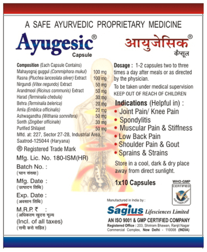 Sagius Ayugesic Capsule