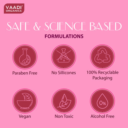 Vaadi Herbals Insta Glow Pink Rose Face Wash With Aloe Vera Extract