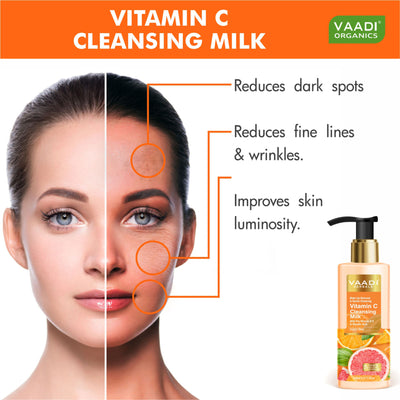 Vaadi Herbals Vitamin C Cleansing Milk For Make Up Removal & Gentle Cleansing