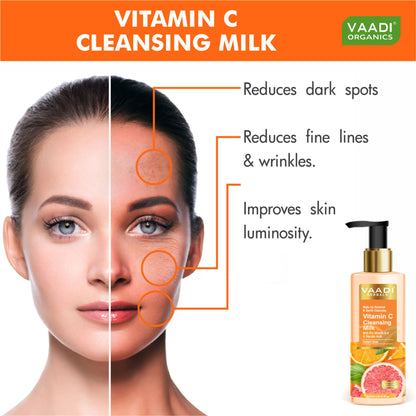 Vaadi Herbals Vitamin C Cleansing Milk For Make Up Removal & Gentle Cleansing
