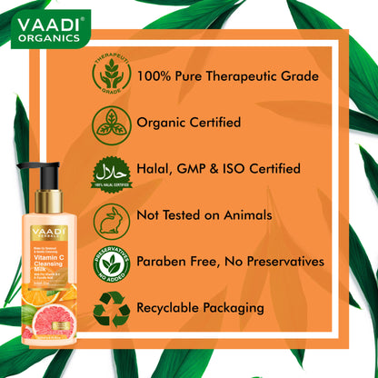 Vaadi Herbals Vitamin C Cleansing Milk For Make Up Removal & Gentle Cleansing