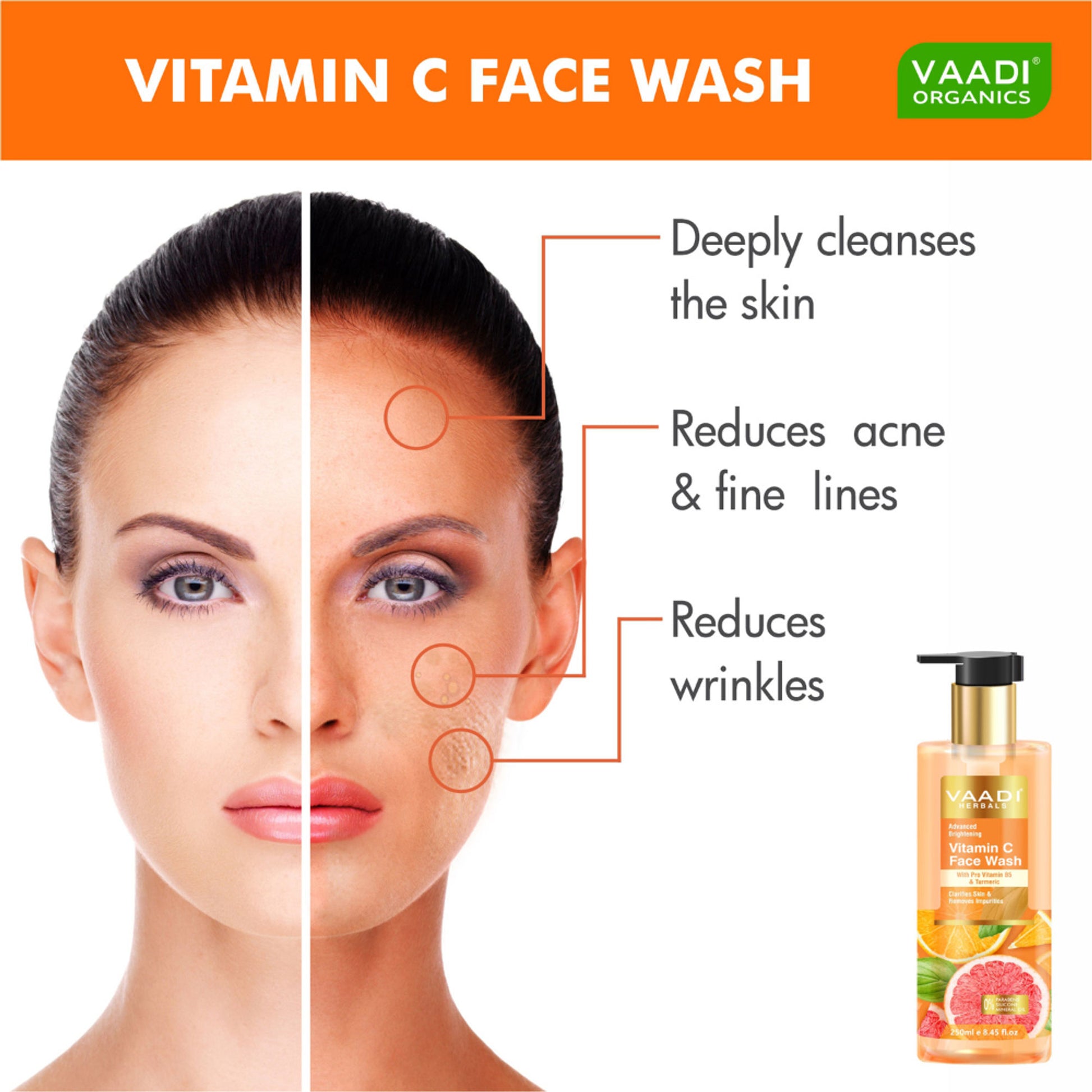 Vaadi Herbals Advanced Brightening Vitamin C Face Wash