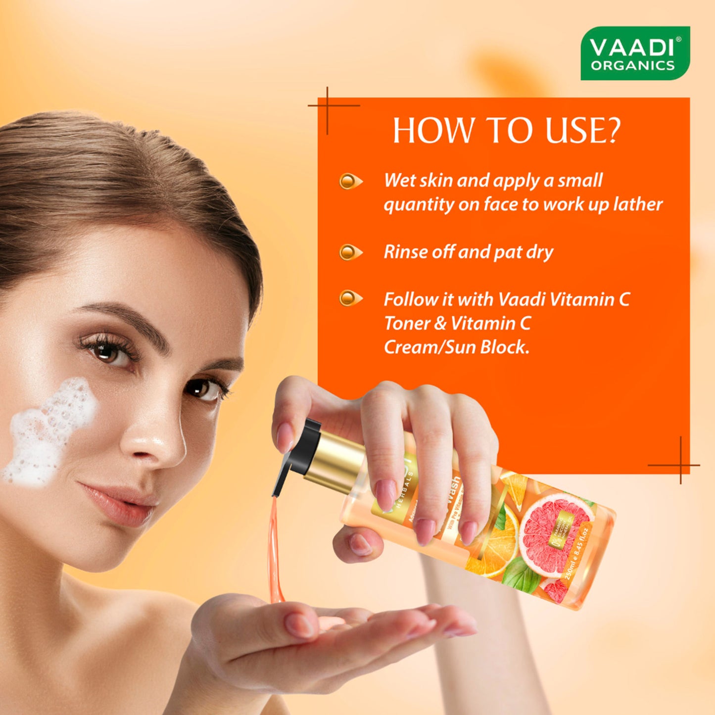 Vaadi Herbals Advanced Brightening Vitamin C Face Wash