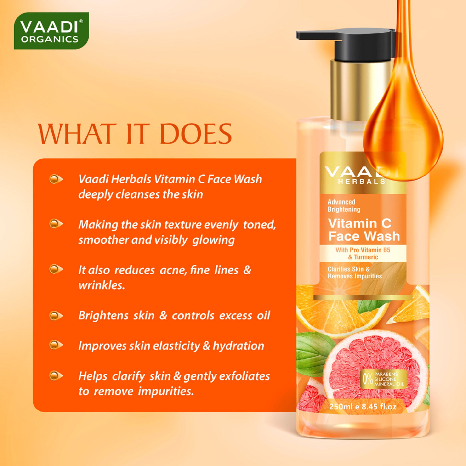 Vaadi Herbals Advanced Brightening Vitamin C Face Wash