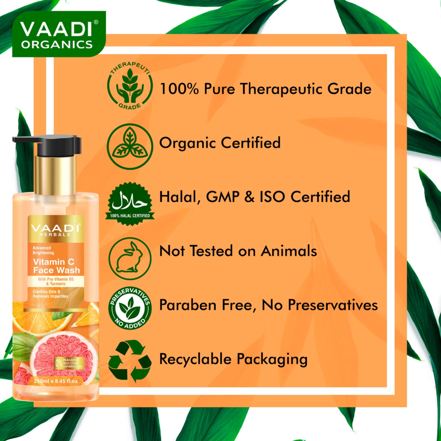 Vaadi Herbals Advanced Brightening Vitamin C Face Wash