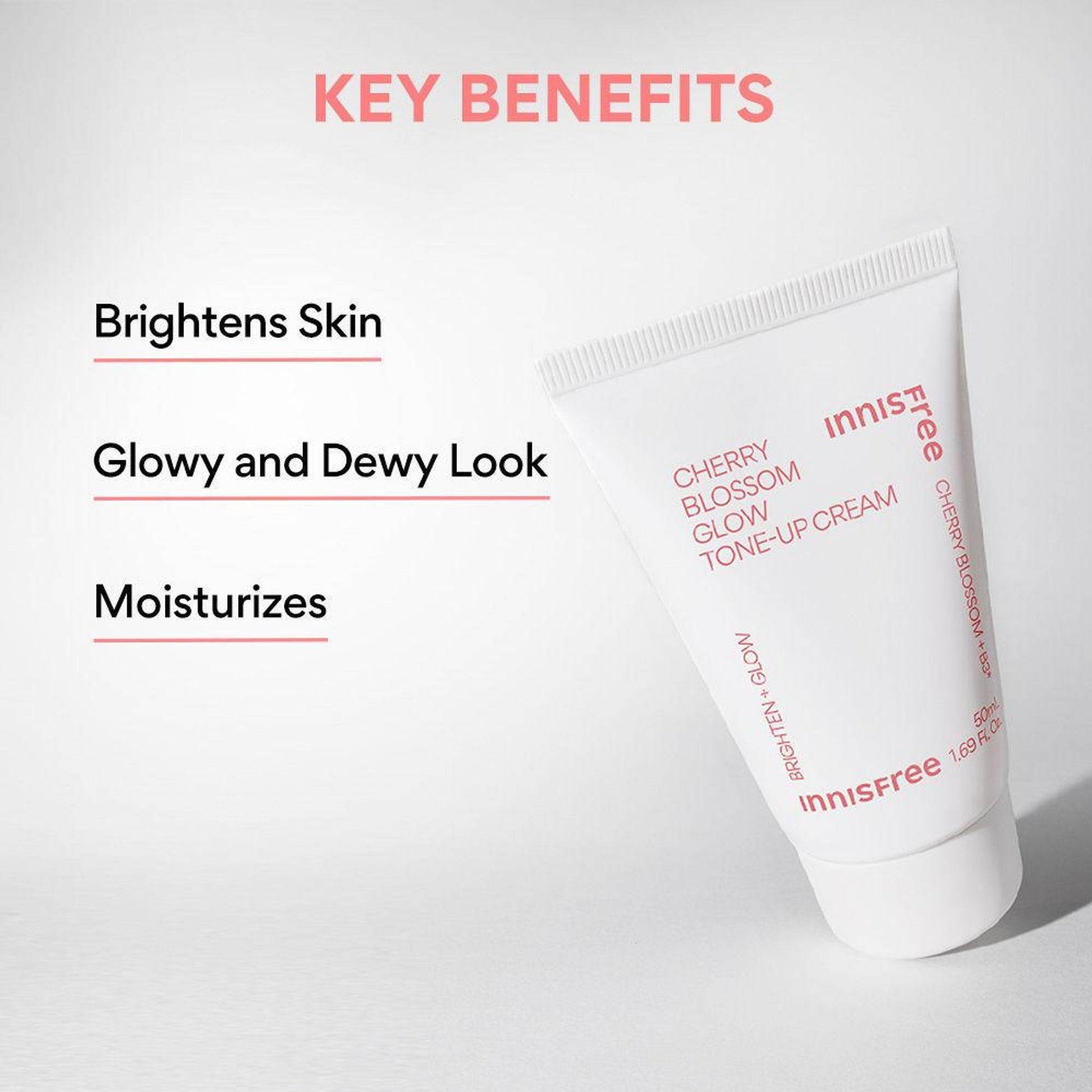 Innisfree Jeju Cherry Blossom Tone Up Cream - Dewy & Glowy Finish
