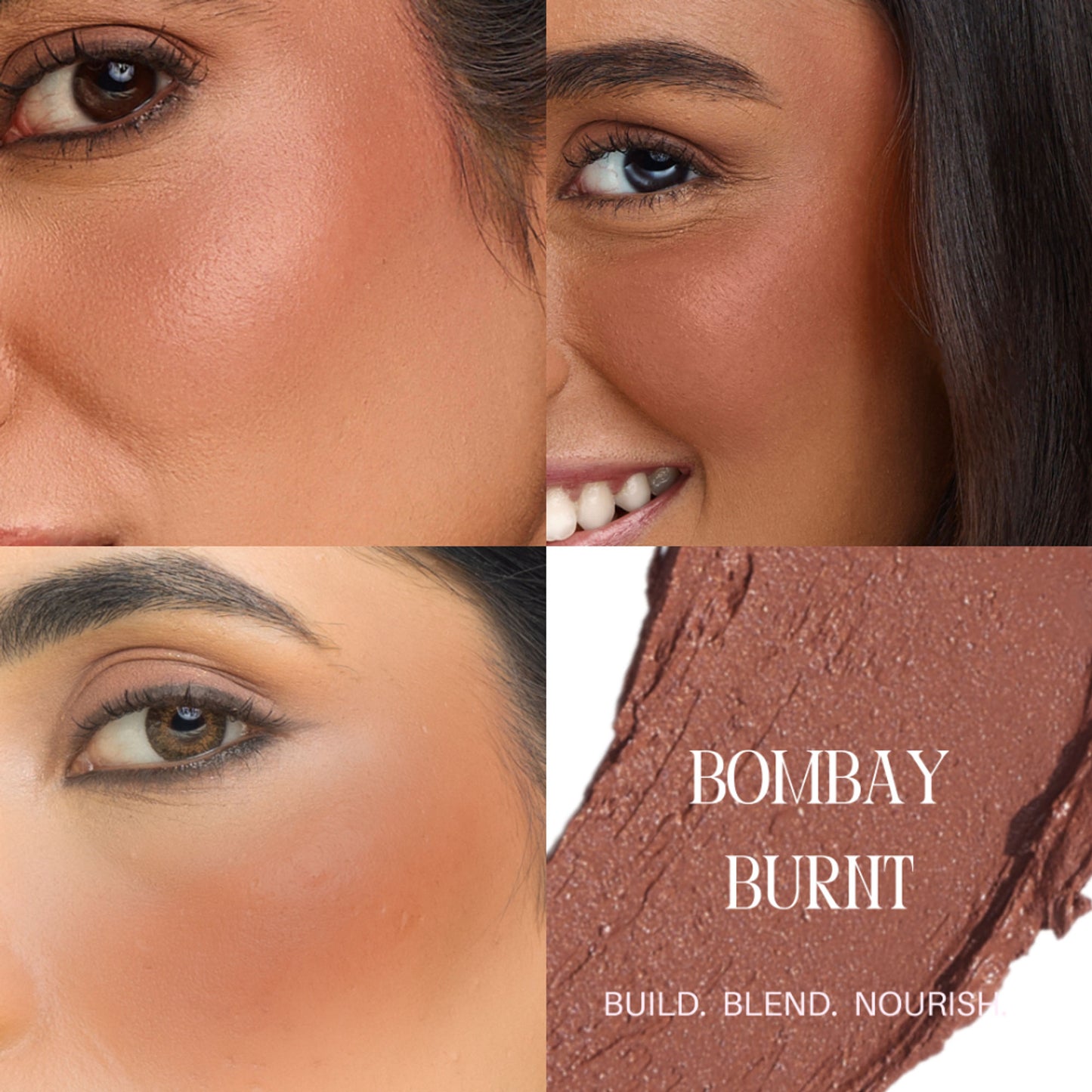 The Skin Diet Company Blush Barrier Balm - Bright Pink Longwear, Lip & Cheek Tint - Bombay Burnt