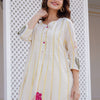 Dhiyona IE Women Floral Printed Regular Pure Cotton Kurta with Trousers