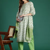 Dhiyona IE Women Floral Printed Pure Cotton Kurta with Trousers & With Dupatta