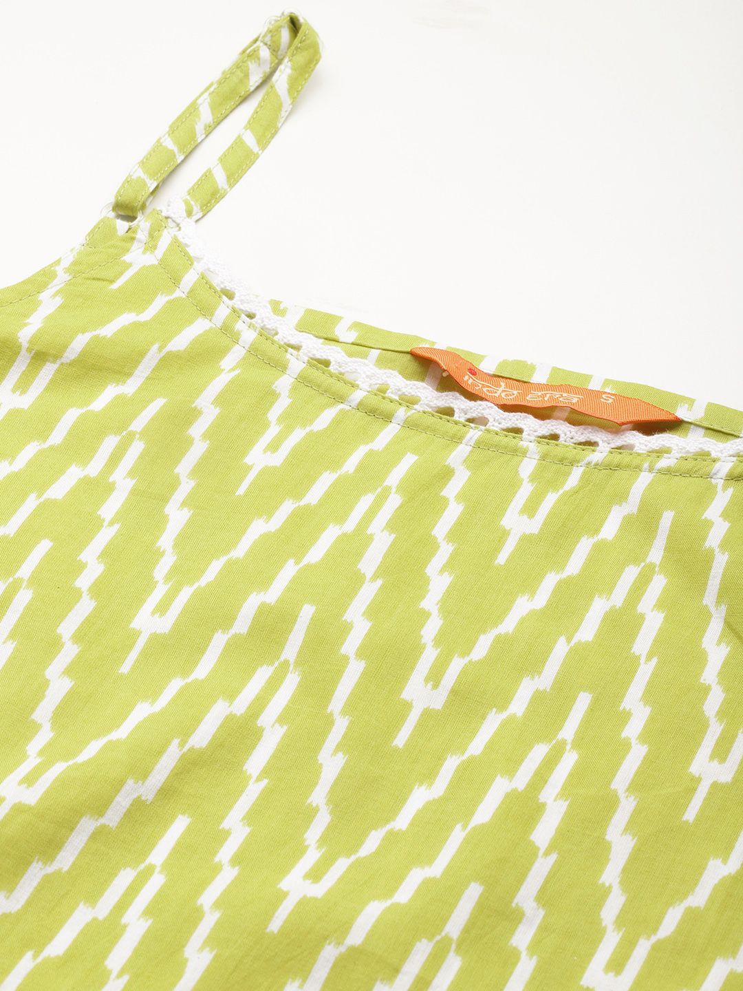 Dhiyona IE Chevron Printed Pure Cotton Kurta