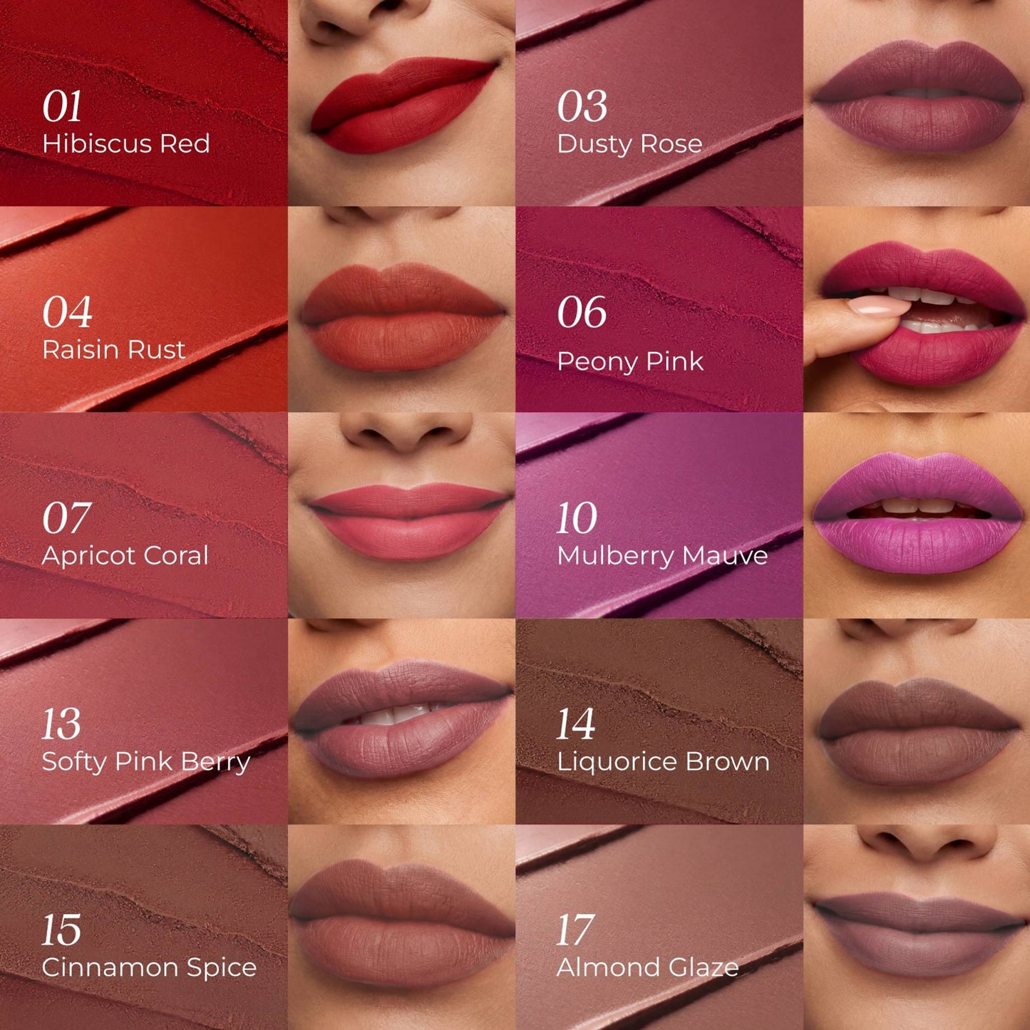 Just Herbs Herb-Enriched Matte Liquid Lipstick - Pack of 10