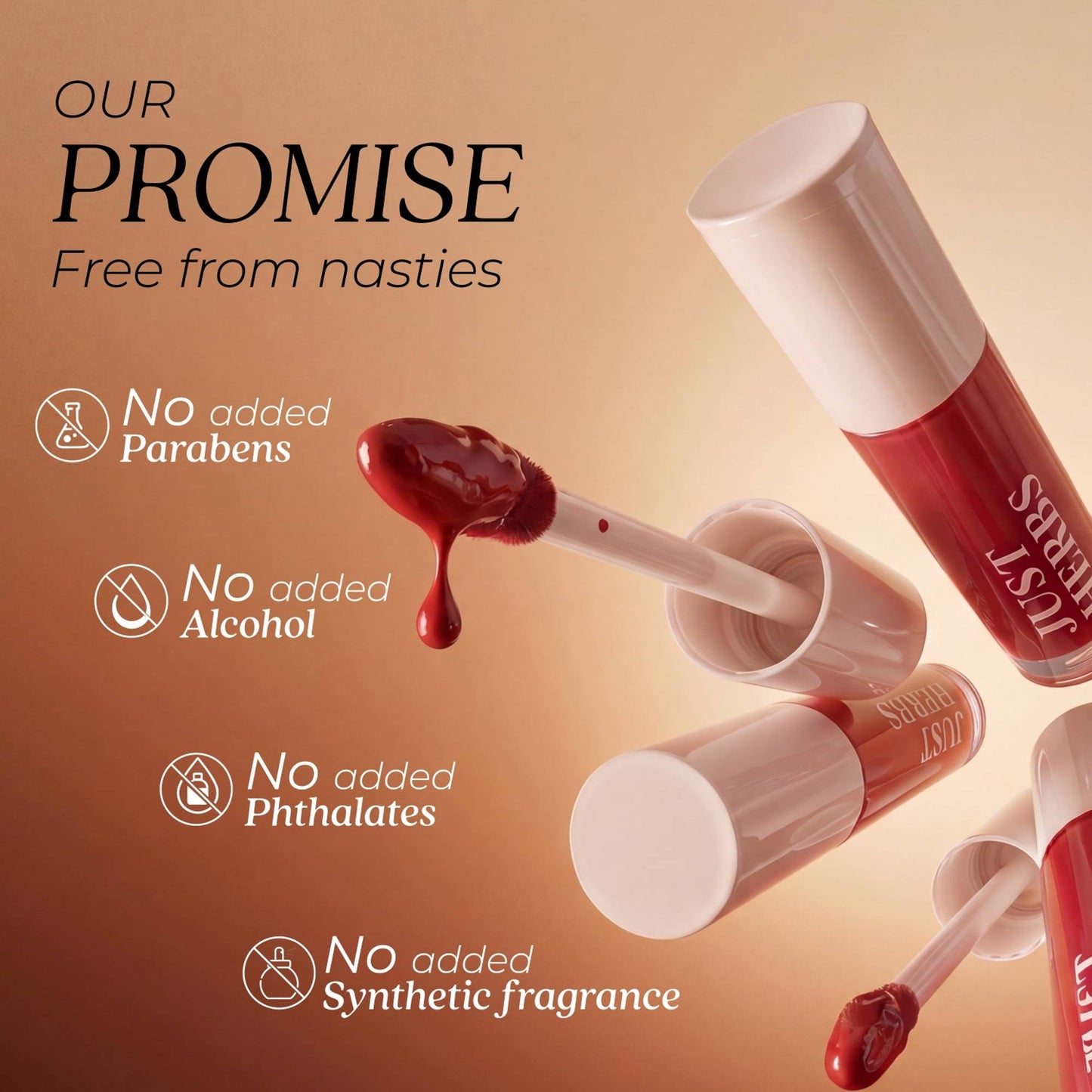 Just Herbs Herb-Enriched Matte Liquid Lipstick - Pack of 10