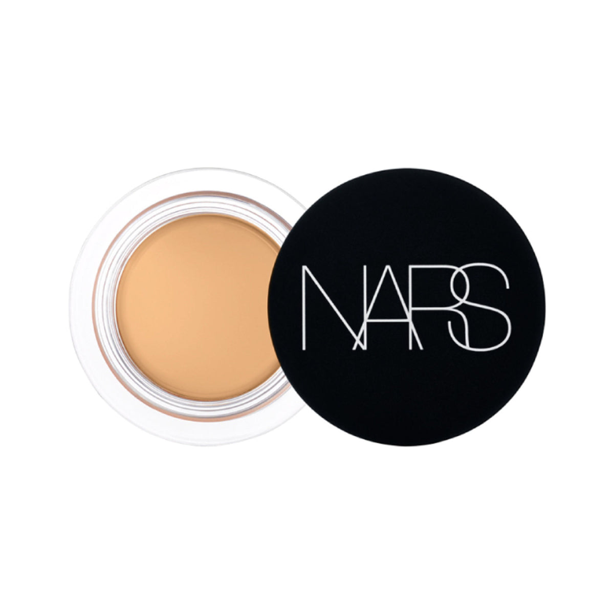 NARS Soft Matte Complete Concealer in Praline, showcasing the sleek packaging and product texture for flawless skin coverage.