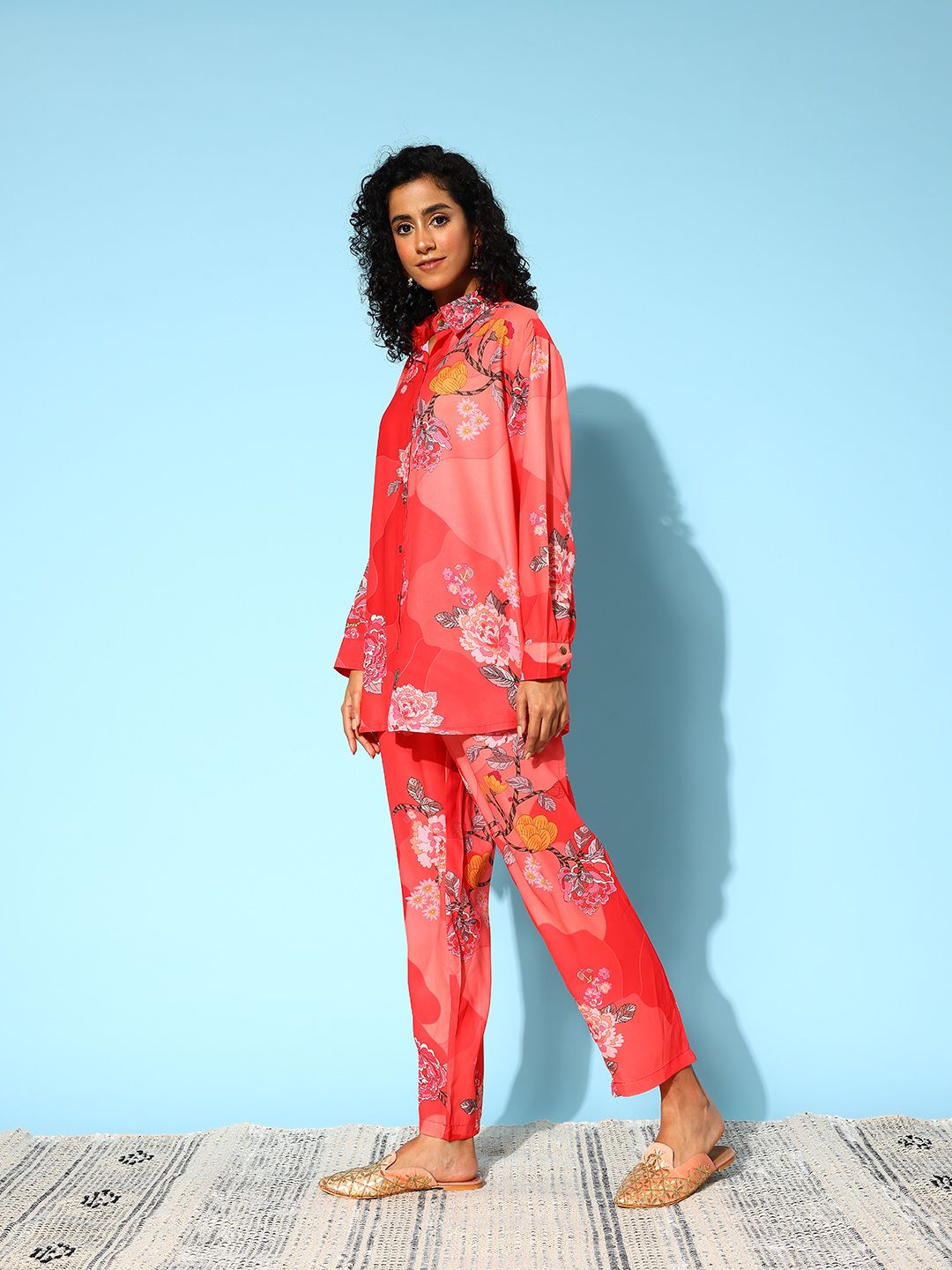 Dhiyona IE Women Floral Printed Co-Ords Set