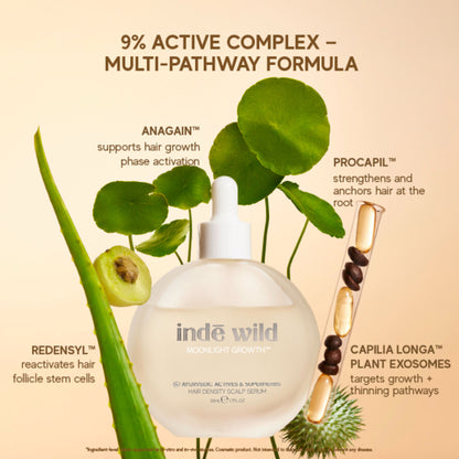 inde wild Moonlight Scalp Serum With Moringa, Bhringraj & Amla For Maintaining Healthy Scalp