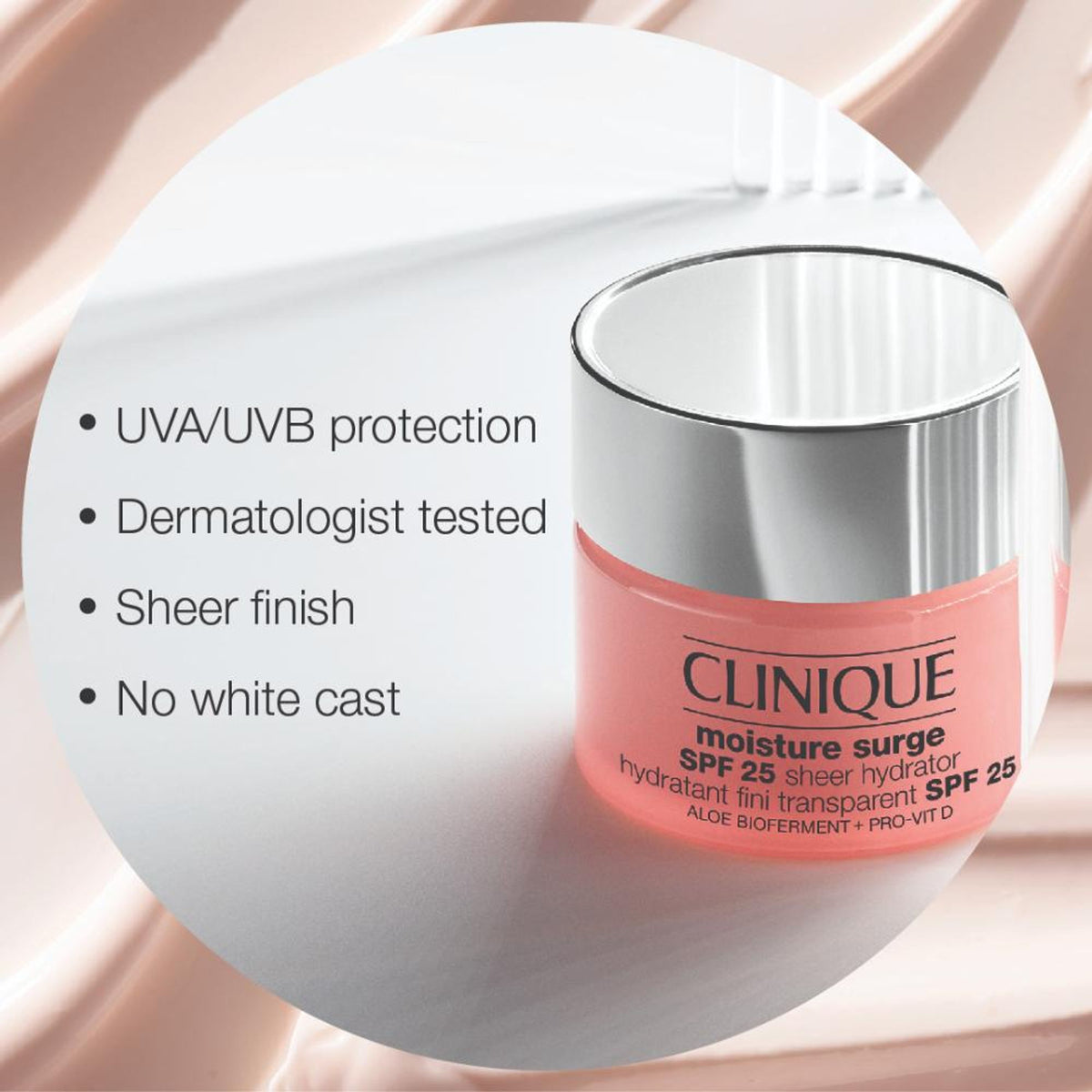 Clinique Moisture Surge SPF 25 Sheer Hydrator(Moisturiser + Sunscreen)