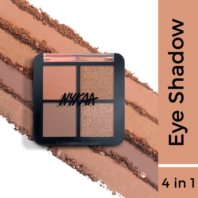 Nykaa Cosmetics Eyes On Me! 4 In 1 Quad Eyeshadow Palette - Desk to Date