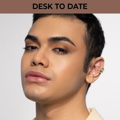 Nykaa Cosmetics Eyes On Me! 4-in-1 Quad Eyeshadow Palette with neutral and shimmer shades displayed open, ready for eye makeup.
