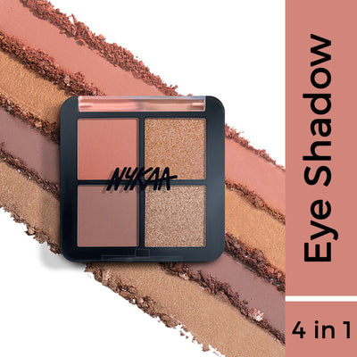 Nykaa Cosmetics Eyes On Me! 4 In 1 Quad Eyeshadow Palette - Work to Play