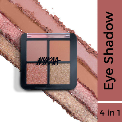 Nykaa Cosmetics Eyes On Me! 4 In 1 Quad Eyeshadow Palette - Sunset Stroll
