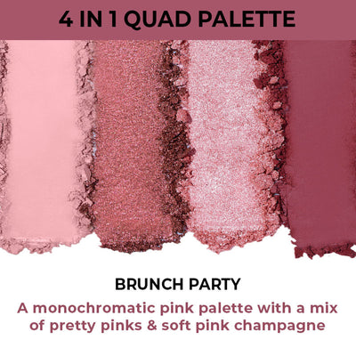 Nykaa Cosmetics Eyes On Me! 4 In 1 Quad Eyeshadow Palette - Brunch Party