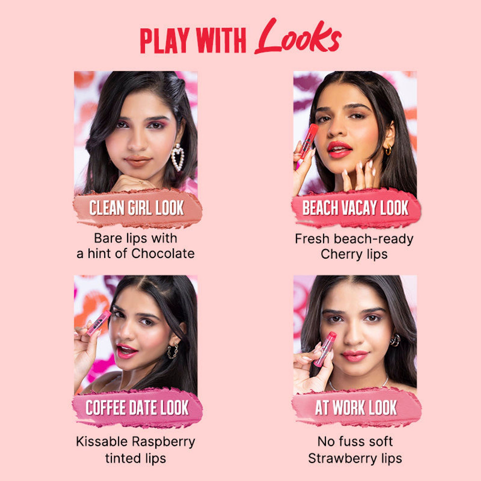 Nykaa Serial Kisser Moisturising Tinted Lip Balm With Shea Butter & Vitamin E - Strawberry