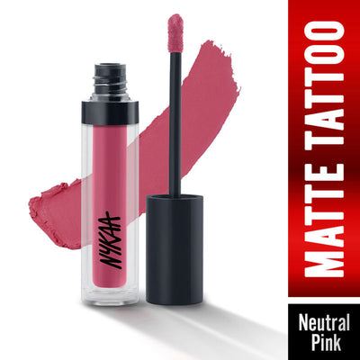 Nykaa Matte Tattoo Liquid Lipstick - The Key - Neutral Pink