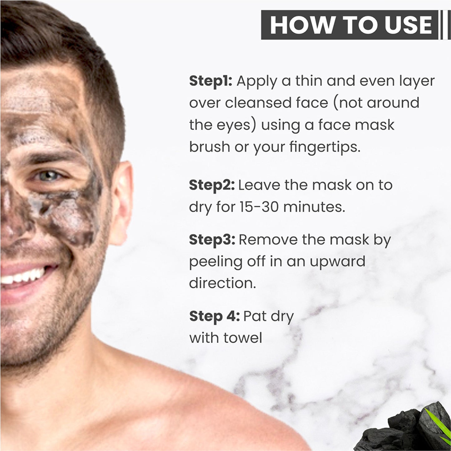 Globus Naturals Men Activated Charcoal Peel Off Mask