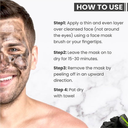 Globus Naturals Men Activated Charcoal Peel Off Mask