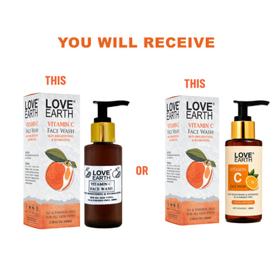Love Earth Vitamin C Face Wash with Vitamin C Ashwgandha for Skin Hydration & Skin Radiance