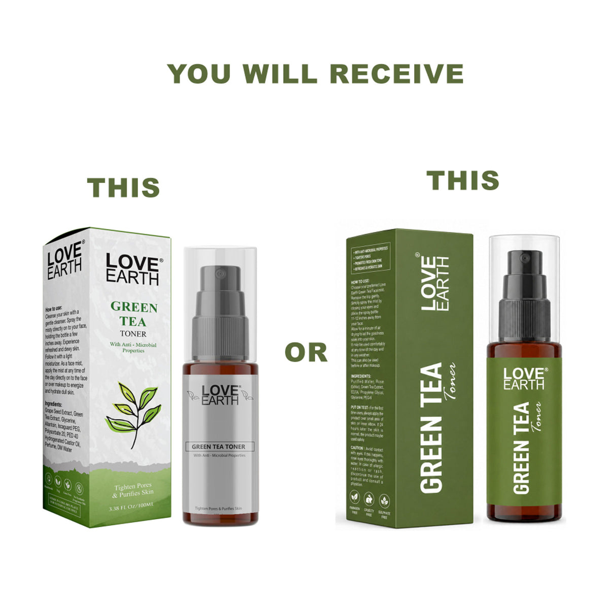 Love Earth Green Tea Toner