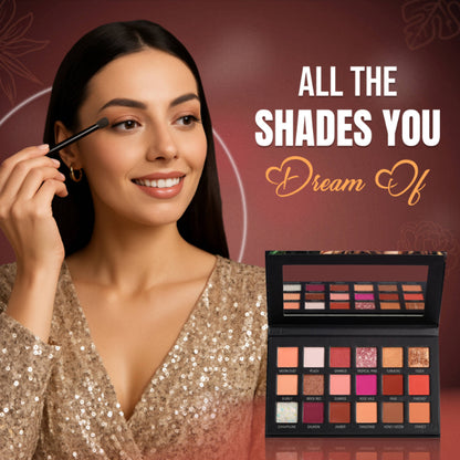 FASHION COLOUR 18 Color Eyeshadow Palette - Desert